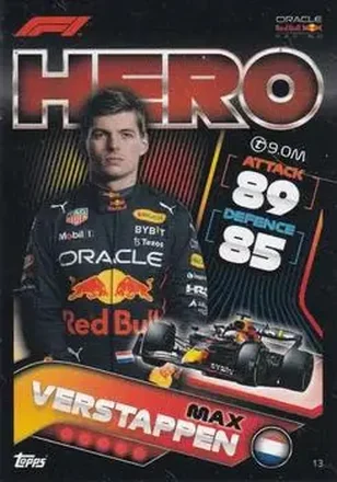 2022 Topps Turbo Attax F1 #13 - Max Verstappen - Oracle Red Bull Racing