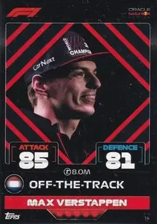 2022 Topps Turbo Attax F1 #14 - Max Verstappen - Oracle Red Bull Racing