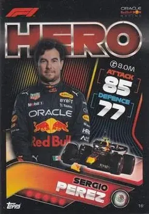 2022 Topps Turbo Attax F1 #16 - Sergio Perez - Oracle Red Bull Racing