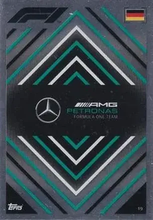2022 Topps Turbo Attax F1 #19 - Mercedes AMG Petronas Formula One Team - Mercedes-AMG Petronas Formula One Team