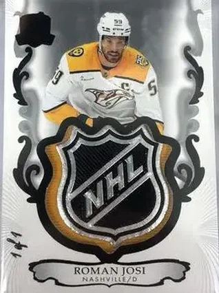 2023-24 Upper Deck The Cup - Black Foil Shield #43 - Roman Josi - Nashville Predators