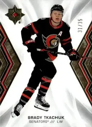 2021-22 Upper Deck Ultimate Collection - Gold #7 - Brady Tkachuk - Ottawa Senators