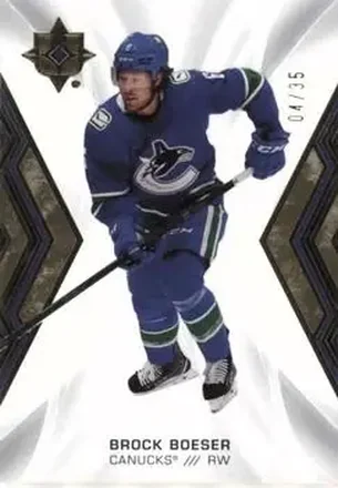 2021-22 Upper Deck Ultimate Collection - Gold #9 - Brock Boeser - Vancouver Canucks