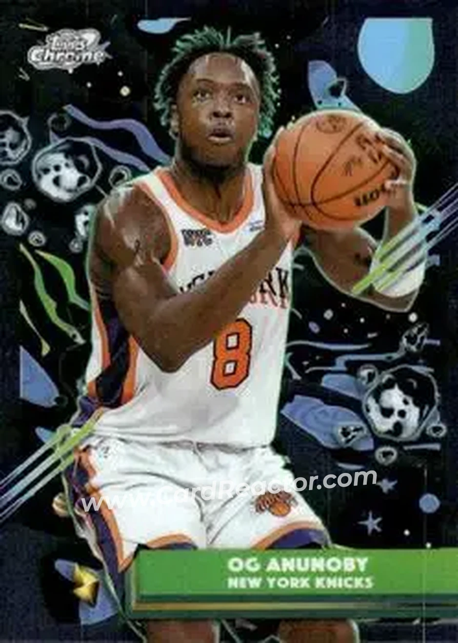 2025-26 Topps Chrome Cosmic #36 - OG Anunoby - New York Knicks - Front