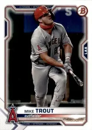 2021 Bowman #17 - Mike Trout - Los Angeles Angels
