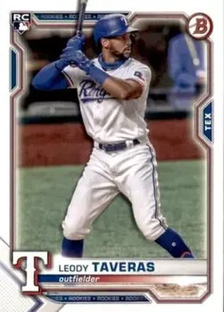 2021 Bowman #18 - Leody Taveras - Texas Rangers