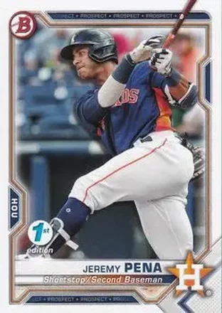 2021 Bowman 1st Edition #BFE-11 - Jeremy Peña - Houston Astros