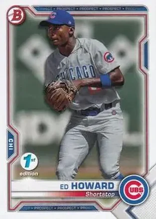 2021 Bowman 1st Edition #BFE-12 - Ed Howard - Chicago Cubs