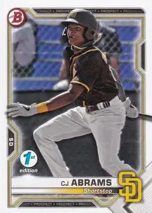 2021 Bowman 1st Edition #BFE-14 - CJ Abrams - San Diego Padres