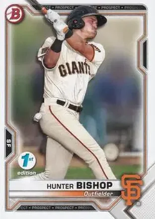 2021 Bowman 1st Edition #BFE-18 - Hunter Bishop - San Francisco Giants
