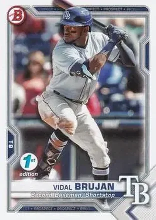 2021 Bowman 1st Edition #BFE-19 - Vidal Bruján - Tampa Bay Rays