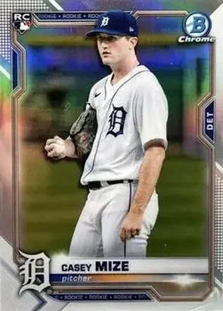 2021 Bowman Chrome #9b - Casey Mize - Detroit Tigers