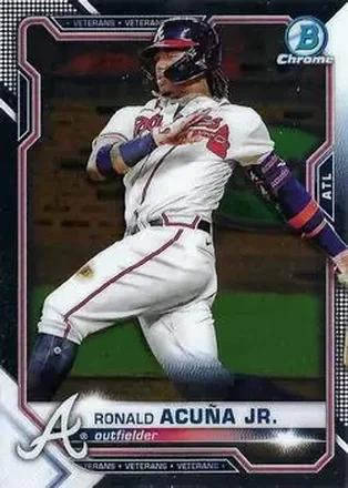 2021 Bowman Chrome #11 - Ronald Acuña Jr. - Atlanta Braves