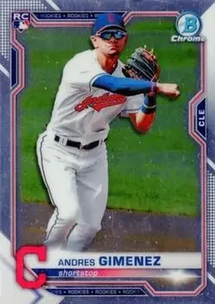 2021 Bowman Chrome #12 - Andrés Giménez - Cleveland Indians
