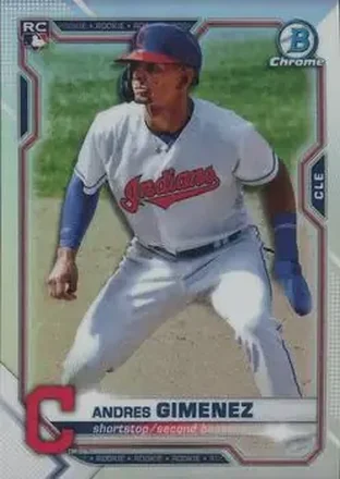 2021 Bowman Chrome #12b - Andrés Giménez - Cleveland Indians