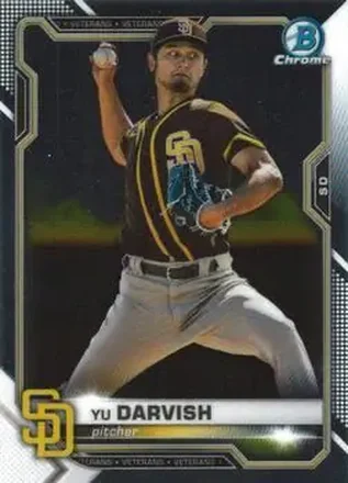 2021 Bowman Chrome #16 - Yu Darvish - San Diego Padres