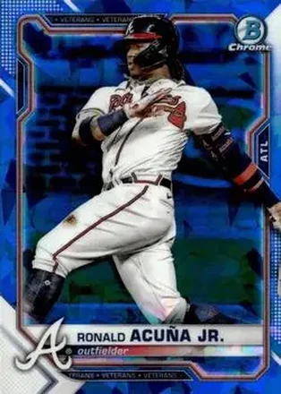 2021 Bowman Chrome Sapphire Edition #11 - Ronald Acuña Jr. - Atlanta Braves