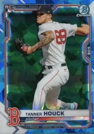 2021 Bowman Chrome Sapphire Edition #13 - Tanner Houck - Boston Red Sox