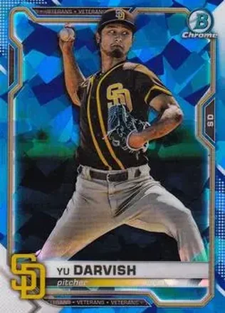 2021 Bowman Chrome Sapphire Edition #16 - Yu Darvish - San Diego Padres