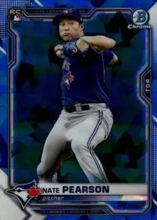 2021 Bowman Chrome Sapphire Edition #17 - Nate Pearson - Toronto Blue Jays