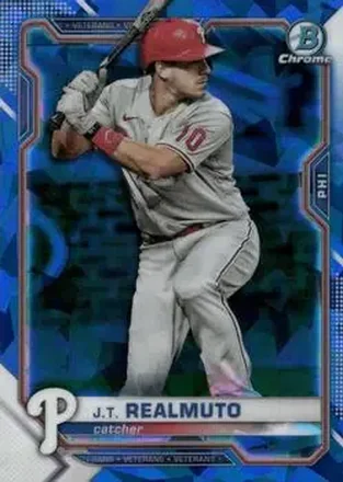 2021 Bowman Chrome Sapphire Edition #18 - J.T. Realmuto - Philadelphia Phillies