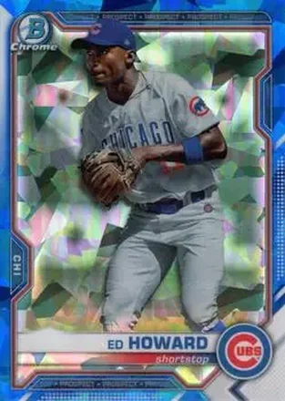 2021 Bowman Sapphire Edition #BCP-12 - Ed Howard - Chicago Cubs