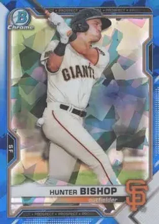 2021 Bowman Sapphire Edition #BCP-18 - Hunter Bishop - San Francisco Giants