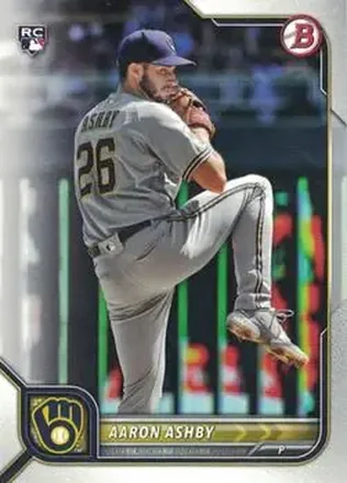 2022 Bowman #21 - Aaron Ashby - Milwaukee Brewers