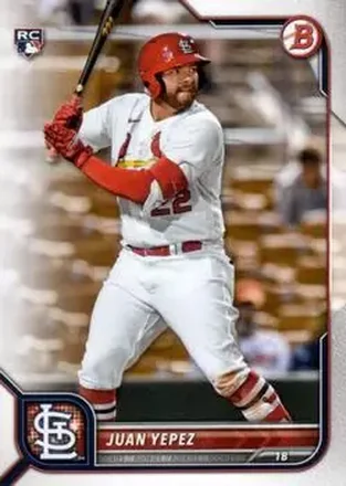2022 Bowman #24 - Juan Yepez - St. Louis Cardinals