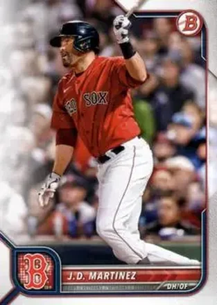 2022 Bowman #26 - J.D. Martinez - Boston Red Sox