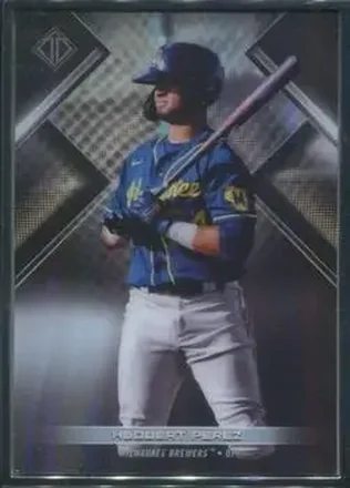 2021 Bowman Transcendent Collection #15 - Hedbert Perez - Milwaukee Brewers