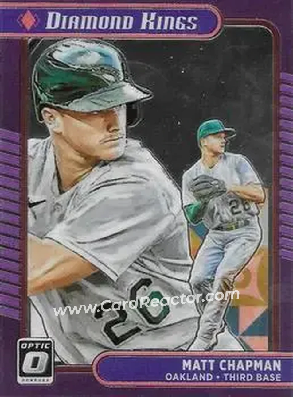 2021 Donruss Optic #11 - Matt Chapman - Oakland Athletics - Front 2021 Donruss Optic #11 - Matt Chapman - Oakland Athletics - Front