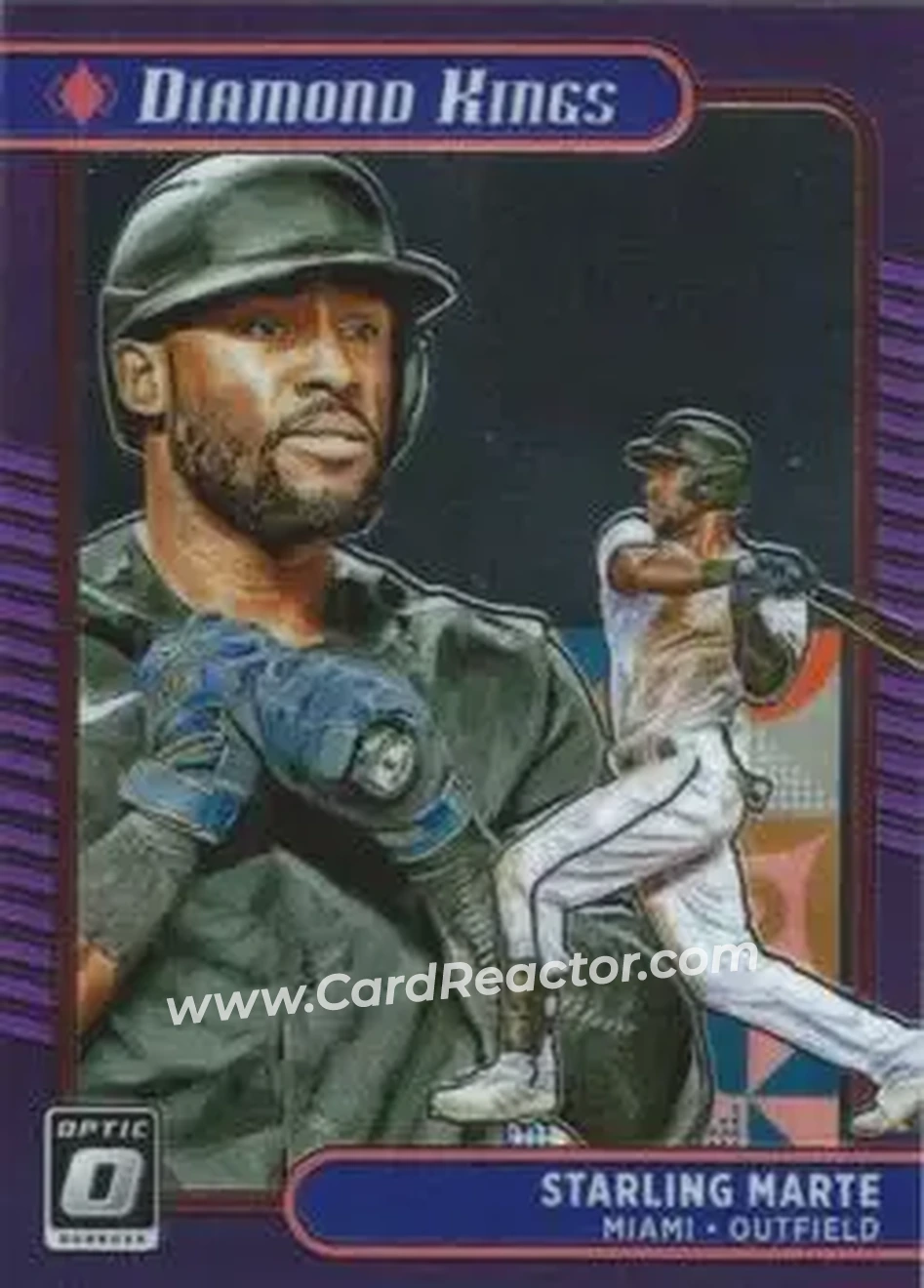 2021 Donruss Optic #17 - Starling Marte - Miami Marlins - Front