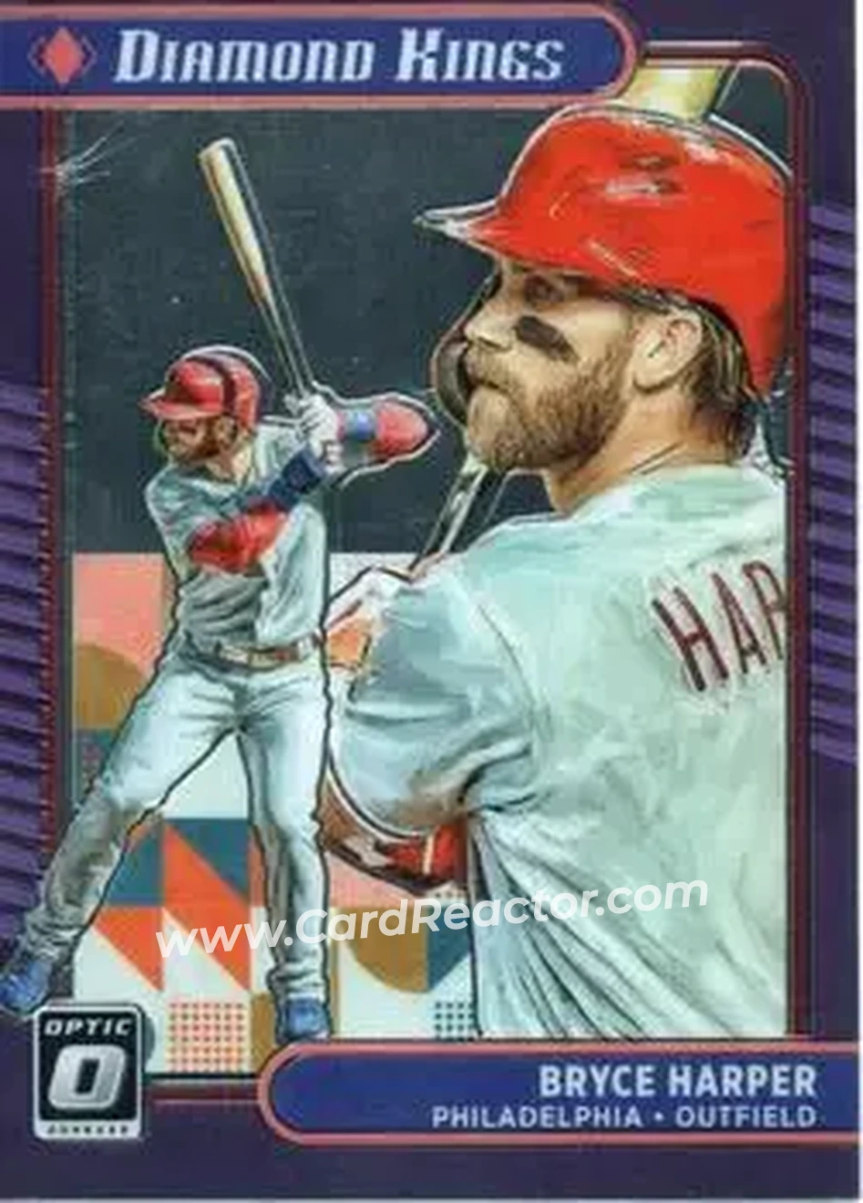 2021 Donruss Optic #18 - Bryce Harper - Philadelphia Phillies - Front 2021 Donruss Optic #18 - Bryce Harper - Philadelphia Phillies - Front