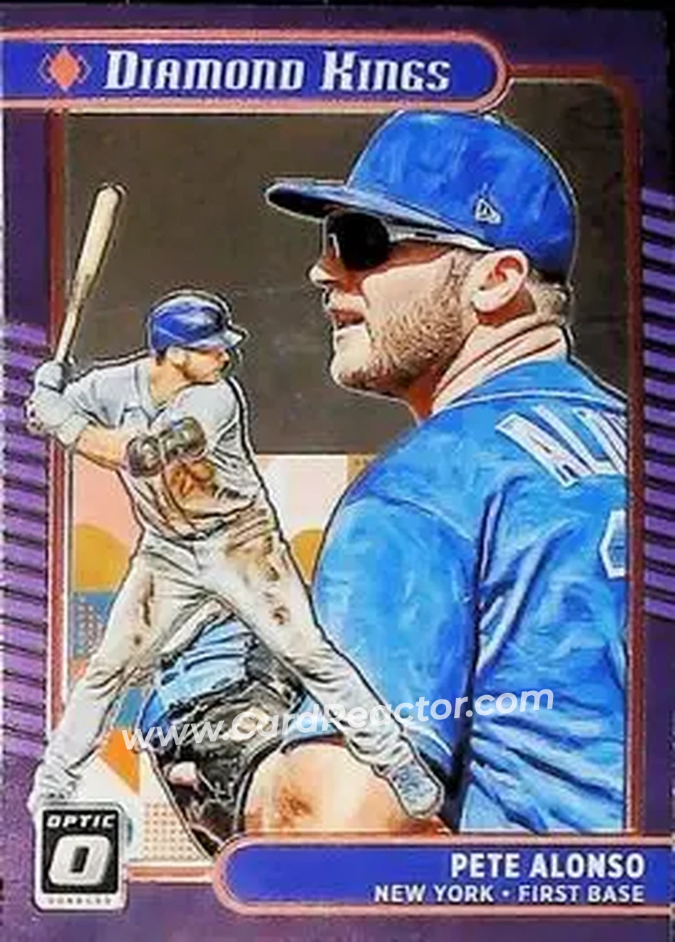 2021 Donruss Optic #19 - Pete Alonso - New York Mets - Front 2021 Donruss Optic #19 - Pete Alonso - New York Mets - Front