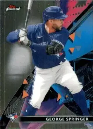 2021 Finest #17 - George Springer - Toronto Blue Jays