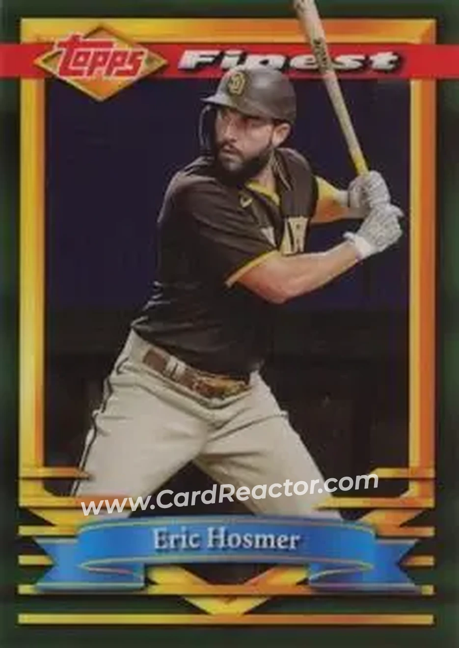 2021 Finest Flashbacks #14 - Eric Hosmer - San Diego Padres - Front