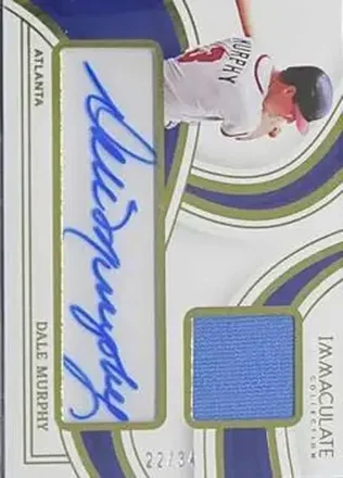 2023 Panini Immaculate Collection - Immaculate Clear Signature Materials #ICB-DM - Dale Murphy - Atlanta Braves