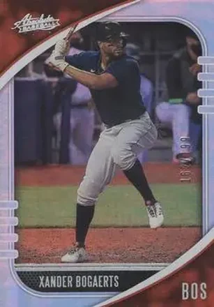 2021 Panini Absolute - Holo Silver #20 - Xander Bogaerts - Boston Red Sox
