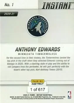 Back of Anthony Edwards
