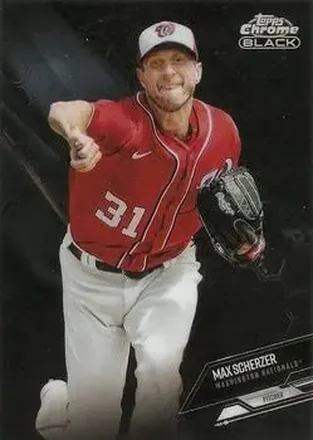 2021 Topps Chrome Black #11 - Max Scherzer - Washington Nationals