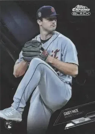 2021 Topps Chrome Black #12 - Casey Mize - Detroit Tigers