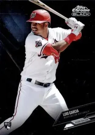 2021 Topps Chrome Black #17 - Luis García Jr. - Washington Nationals