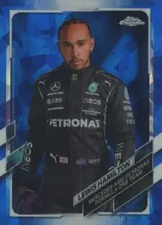 2021 Topps Chrome Sapphire Edition Formula 1 #1 - Lewis Hamilton - Mercedes-AMG Petronas F1