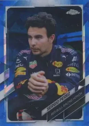 2021 Topps Chrome Sapphire Edition Formula 1 #4b - Sergio Perez - Red Bull Racing