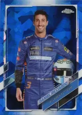 2021 Topps Chrome Sapphire Edition Formula 1 #5 - Daniel Ricciardo - McLaren F1