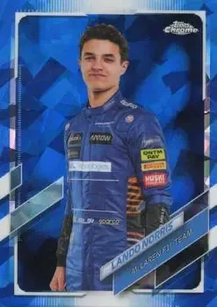 2021 Topps Chrome Sapphire Edition Formula 1 #6 - Lando Norris - McLaren F1