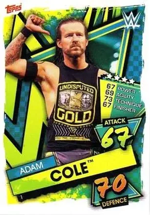 2021 Topps Slam Attax WWE #1 - Adam Cole