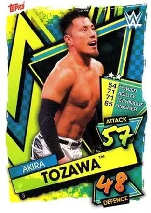 2021 Topps Slam Attax WWE #3 - Akira Tozawa