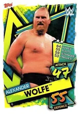 2021 Topps Slam Attax WWE #6 - Alexander Wolfe